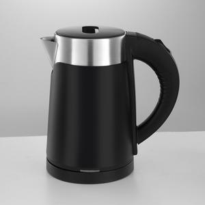 2024 vente chaude noir blanc 1.0L bouilloire électrique à double paroi 800W appareil ménager <span class=keywords><strong>chauffe</strong></span>-<span class=keywords><strong>eau</strong></span> en acier inoxydable - Product Image 2