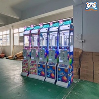 Mini machine à griffes compacte, attrape-poupées d'arcade à monnayeur, grue à jouets sur le thème des bonbons pour centres commerciaux et cinémas