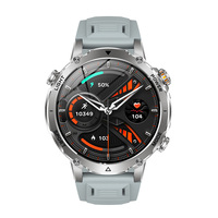 Montre connectée AK106 pour hommes, fabriquée directement en usine, batterie de 1400 mAh, étanche IPX8, appels Bluetooth, robuste, sport de plein air, boussole, bracelet en silicone