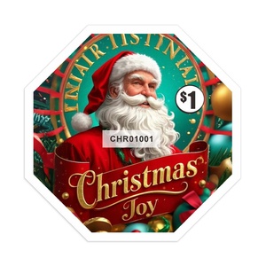 Tarjetas de Papel Personalizadas al por Mayor con Sistema de Desgarrar, Impresión Digital, Diseño Temático Navideño con Formas Especiales para EE. UU. - Product Image 2