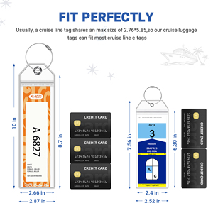 Étiquettes de bagages souples en PVC à <span class=keywords><strong>prix</strong></span> d'entrepôt – Essentiels de <span class=keywords><strong>voyage</strong></span> et de croisière tendance pour les navires NCL, Royal Caribbean, Celebrity – Durabilité garantie - Product Image 2
