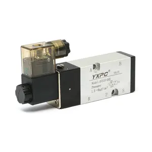 Parti pneumatiche valvole resistenza ad alta temperatura FKM Full metal 5 2 vie 1/4 "singola bobina namur tipo 4m310-08 elettrovalvola a solenoide