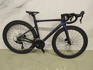 Vélo de route en carbone 700C ES7000 14 vitesses, transmission électronique sans fil, cadre aérodynamique T1100, roues en carbone, vélo de course professionnel - Product Image 1