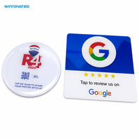 Panneau de commentaires NFC Google Business en acrylique/PVC – Tappez pour évaluer