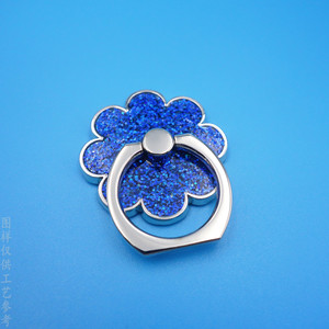 Custom Metal Ring Holder Zinc Alloy Glitter Epoxy Resin Adhesive Desk Phone <b>Stand</b> - Product Image 3