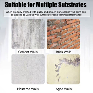 <span class=keywords><strong>Peinture</strong></span> murale résistante aux <span class=keywords><strong>UV</strong></span> de haute qualité et durable à faible quantité minimale de commande pour les maisons côtières - Product Image 5