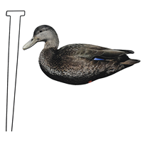 Vente en gros de leurres de chasse en forme de canard, personnalisés, en plastique, réalistes, anti-reflets, avec impression UV
