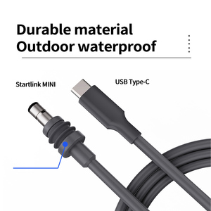 Nhà Máy Bán buôn pd100w 20V 5A USB <span class=keywords><strong>C</strong></span> sạ<span class=keywords><strong>c</strong></span> <span class=keywords><strong>c</strong></span>áp tùy chỉnh chiều dài không thấm nướ<span class=keywords><strong>c</strong></span> cho starlink Mini TPE Áo khoá<span class=keywords><strong>c</strong></span> 12 tháng - Product Image 6