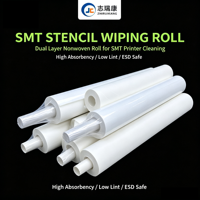 Rouleau de papier essuie-tout jetable pour machines SMT GKG MPM Desen Zhengshi, papier essuie-tout sans poussière