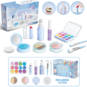 Kit de <span class=keywords><strong>maquillage</strong></span> pour enfants, jeu d'imitation préscolaire, valise de <span class=keywords><strong>maquillage</strong></span>, jouets pour filles avec ensemble de pinceaux de <span class=keywords><strong>maquillage</strong></span>, boîte d'accessoires - Product Image 2