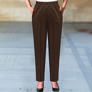 <span class=keywords><strong>Pantaloni</strong></span> Eleganti con Tasche Oblique a Forma di Carota, Moda Multicolore, <span class=keywords><strong>Pantaloni</strong></span> Versatili a Gamba Dritta per Donna - Product Image 2