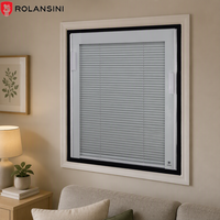 Rolansini Vente Chaude Fenêtre à Persiennes Verticales en Aluminium Anti-Ouragan de Haute Qualité Personnalisée pour Cuisine et Salle de Bain