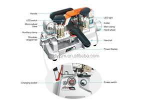 เครื่องตัดกุญแจ Xhorse XC-009 XC009 สำหรับกุญแจแบบด้านเดียวและสองด้าน - Product Image 2