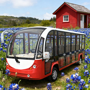 Potente Autobús Turístico Eléctrico Cerrado de Múltiples Filas para el Área Escénica del Manantial - Product Image 5