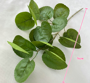 Chất Lượng Cao Nhân Tạo Bất Động Cảm Ứng Cây Xanh Lá Chi Nhánh Màu Xanh Lá Cây Tú Cầu Lá Thân Cho Đám Cưới Home Party Bảng Trang Trí - Product Image 6