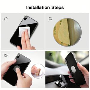 2pcs Metal Plate for Round Magnet Car Phone Holder Iron Sheet Sticker for Magnetic Mobile Phone Holder Car Stand Mount - Product Image 6