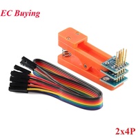 Soporte de Prueba para PCB con Clip de 2.54mm de Espaciado, Herramienta de Grabación, Sonda Pogo Pin, Cable de Programación para 3P 4P 5P 6P 7P 8P 9P 10P 12P