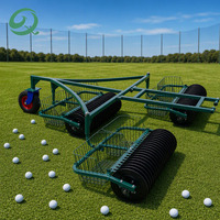 Machine de ramassage de balles de golf professionnelle, robuste, à une ou deux sections, ou à trois sections, à attacher à un chariot de golf
