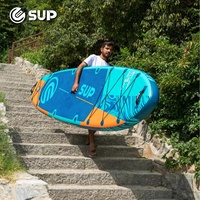 Planche de Stand Up Paddle Gonflable pour Adultes E SUP avec Pont Antidérapant et Accessoires Premium pour Surf Planche Bleue par esup