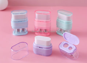 Silgi ile 1 kalemtıraş manuel plastik <span class=keywords><strong>2</strong></span> silgi eğlenceli kırtasiye ile çift delik renkli kalemtıraş - Product Image 4