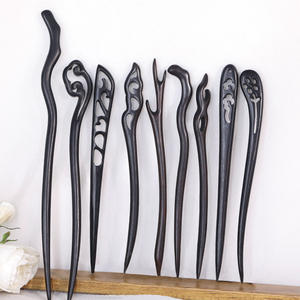 ปิ่นปักผมไม้มะเกลือคุณภาพสูงปิ่นปักผมไม้จันทน์สไตล์จีนคลาสสิกสำหรับผมมวยสีม่วงธรรมชาติเครื่องประดับผม - Product Image 5