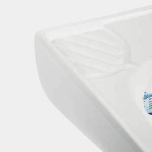 Lavabo de Pedestal de Cerámica Moderna Venetsiya 830x400x450, Superficie Brillante Resistente al Agua, Fácil de Limpiar, Lavabo de Baño OEM, Lavabo de Mármol - Product Image 2