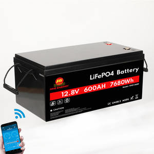 EU米国倉庫12V 24V 48V Bluetooth制御600Ah 100Ah 300Ah 400Ah LiFePo4バッテリー加熱ソーラーシステムIP65 - Product Image 1