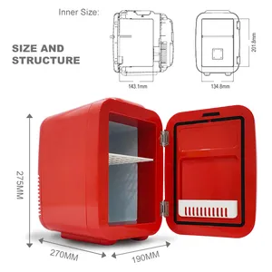 4l portable Offre Spéciale rose mignon 12v 100v 240v voiture et usage domestique petit réfrigérateur boîtes de conserve cosmétiques mini réfrigérateur