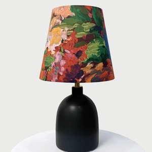 Lámpara de mesa de cerámica negra, fuente de luz LED E27, cuida la vista, para sala de estar, dormitorio, estudio - Product Image 4