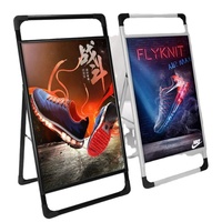 Panneau d'affichage publicitaire extérieur double face Cadre en A en acier et aluminium 32mm 25mm PVC Présentoir pour affiches mobiles pour les promotions de rue