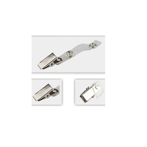 Cổ Giá Rẻ Kim Loại Tên Huy Hiệu ID Chủ Clip Với Nhựa Vinyl Dây Đeo - Product Image 4