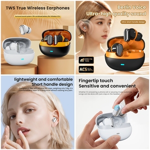 Écouteurs intra-auriculaires TWS à réduction de bruit pour le <span class=keywords><strong>sport</strong></span> et les affaires, étanches IPX5, contrôle tactile, son surround LED pour une faible latence - Product Image 6