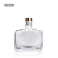 50ml 100ml 200ml 300ml grand conteneur de stockage d'aromathérapie diffuseur de roseau bouteille en verre de parfum carré vide