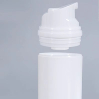 Flacon pompe airless blanc personnalisable avec fermeture à pression pour soins de la peau, lotion, sérum, 30/50/75 ml, conteneur avec logo et couleur personnalisés