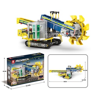 Bloques de Construcción BLOCKMOC Power Set Engineering, Juguete de Construcción Electrónico, Excavadora de Ruedas, Bloques de Plástico ABS, Escala 1:72, Edades 6+ - Product Image 6