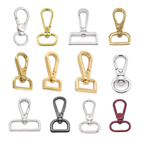 Boucle en métal zinc de haute qualité pour sac, fermoir pivotant, mousqueton, accessoires de quincaillerie pour sac à main et bagages
