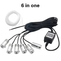 6-en-1 Auto intérieur ambiance Fiber optique atmosphère lumières LED RGB coloré App contrôle du son voiture décorative ambiance néon lampe