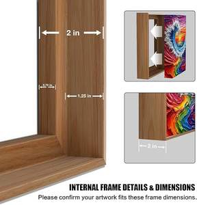 <span class=keywords><strong>Cadre</strong></span> <span class=keywords><strong>photo</strong></span> en bois massif de chêne naturel, <span class=keywords><strong>cadre</strong></span> <span class=keywords><strong>photo</strong></span> classique en bois, à suspendre au mur, personnalisable <span class=keywords><strong>21x30</strong></span> 30x40 40x50 50x70 - Product Image 4