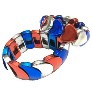 <span class=keywords><strong>2023</strong></span> USA National Day 4 <span class=keywords><strong>luglio</strong></span> collana di perline patriottiche infilate a mano divertenti forniture per il giorno patricotico bomboniere - Product Image 5