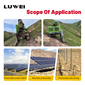 고출력 파일링 머신 다양한 액세서리 장착 산악 사막 발전용 지반 스크류 파일 드라이버 - Product Image 4