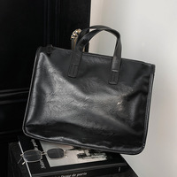 Sac fourre-tout pour ordinateur portable grand format en tissu doux pour hommes, personnalisable avec logo d'usine, grande capacité, idéal pour les affaires quotidiennes