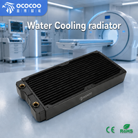 Radiador de Refrigeración por Agua OCOCOO CRD28 de Cobre Puro para Equipos Láser Industriales, Sistemas de Imagenología Médica, Proveedor OEM/ODM