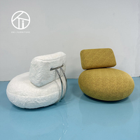 Fauteuil pivotant moderne de luxe pour chambre à coucher, sans accoudoirs, dossier rotatif à 360 degrés, en cuir synthétique, pour salon et loisirs