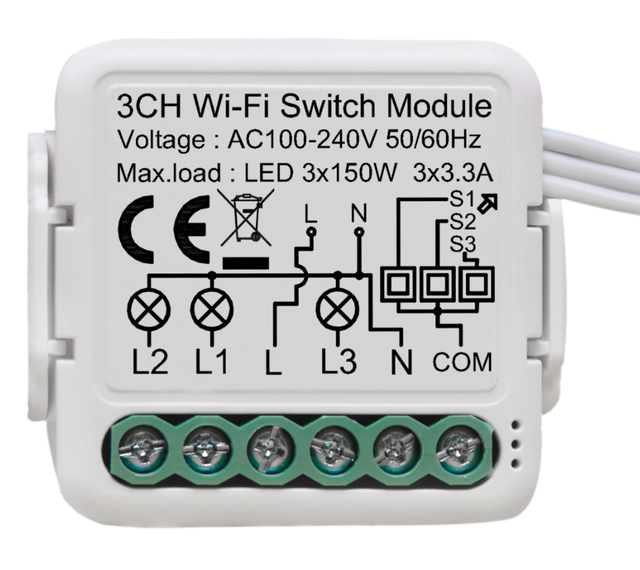 3CH Home Smart Switch Module WiFi  Switching Power Smart Switch Module Supply Module