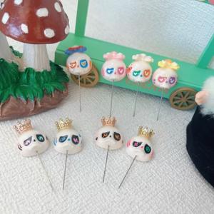 V1 V2 <span class=keywords><strong>V3</strong></span> 17cm poupée pinces à cheveux résine couronne et arc pinces à cheveux 17cm poupée cheveux accessoires chapeaux thème Halloween - Product Image 1