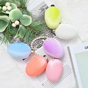 Huevos de Pascua de Plástico Ovalados Coloridos con Recubrimiento Electrolítico, Adornos Colgantes en 4 Colores, Estilo Encantador, Directo de Fábrica para Decoración - Product Image 2
