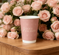 Gobelet à café jetable à double paroi ondulée, personnalisé, isolé, pour boissons chaudes, emballage à emporter