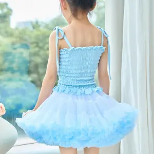Ins 여름 새로운 면 소녀 의류 세트 하이 퀄리티 드레스 도매 맞춤형 소프트 짧은 소매 반바지 여자 복장
