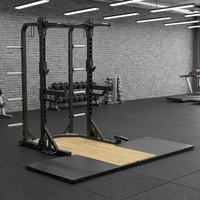 Plateforme de musculation commerciale pour salle de sport, équipement de demi-squat, rack de puissance, plateforme de soulevé de terre