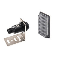 DOMENZI E3FA-RP11 Capteur photoélectrique rétro-réfléchissant noir NPN M18, type de capteur électronique, distance de détection de 0,1 à 4 m